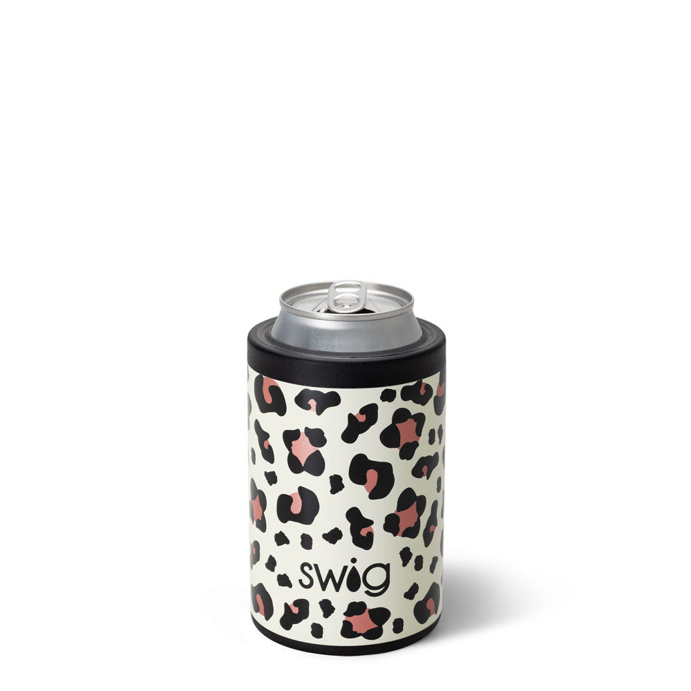 Leopard Swig Skinny Can Cooler