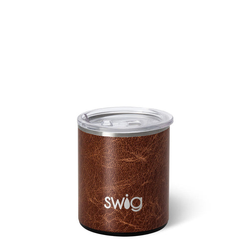 Swig Life 12oz Leather Insulated Lowball Short Tumbler