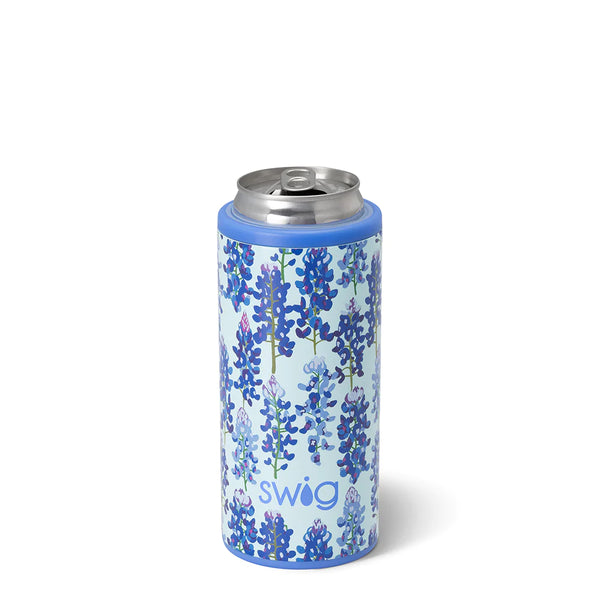 Bluebonnet 12oz Skinny Can Cooler - Swig Life  