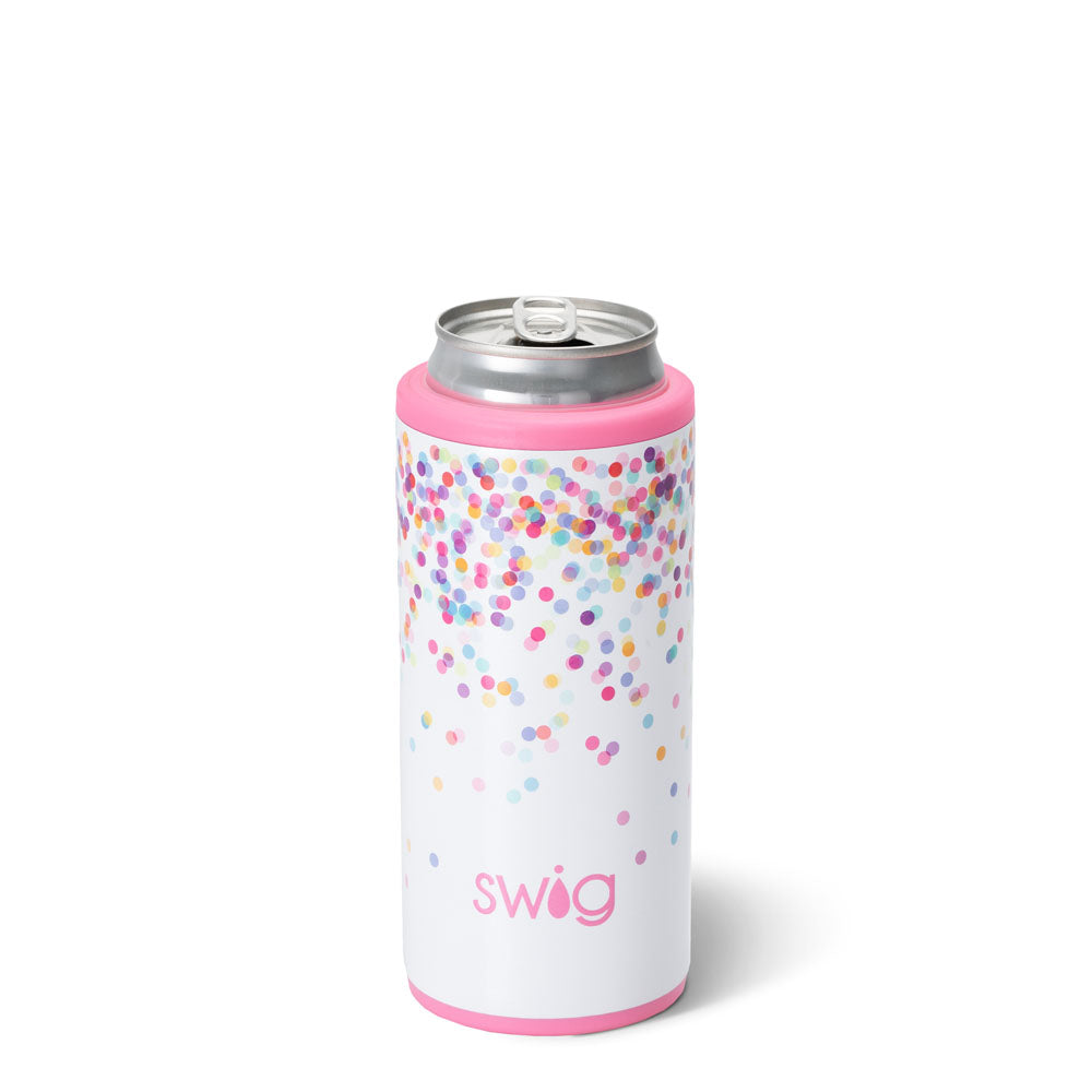 Confetti Convertible Skinny Can Cooler (12oz) Swig Life
