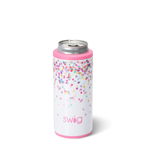 Swig Life 12oz Confetti Insulated Skinny Can Cooler