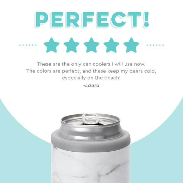 Marble 12oz Insulated Skinny Can Cooler - Swig Life