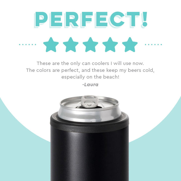 Slim Insulated Can Cooler | Thermos Brand Matte Stainless Steel