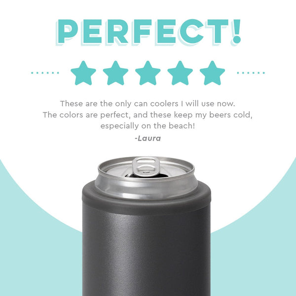 Grey Skinny Can Cooler (12oz)