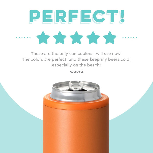 Swig Life customer review on 12oz Orange Skinny Can Cooler - Perfect