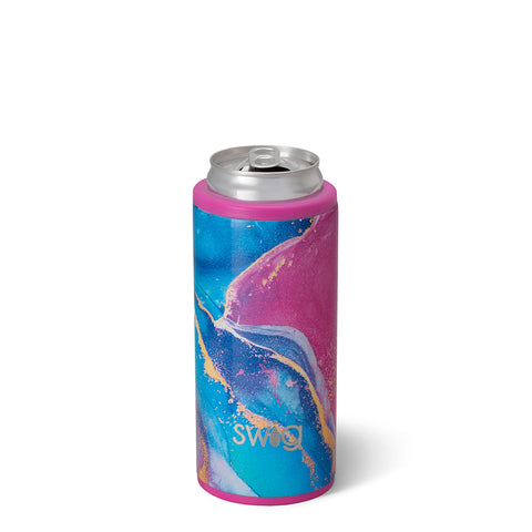 Shimmer Aquamarine Skinny Can Cooler (12oz)
