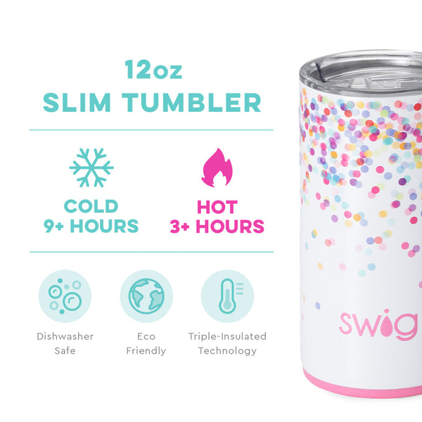 Confetti Slim Tumbler (12oz)