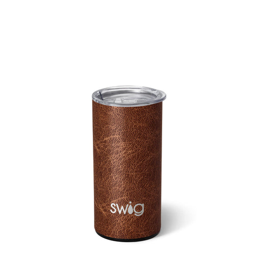 Swig Life 12oz Leather Insulated Slim Tumbler
