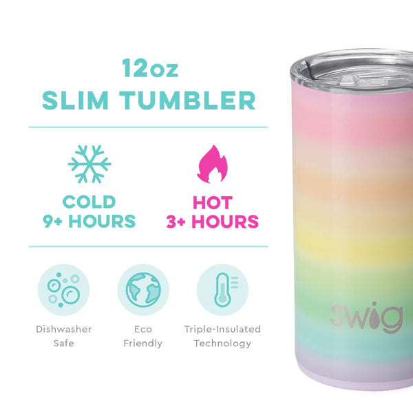 Over The Rainbow Slim Tumbler (12oz)