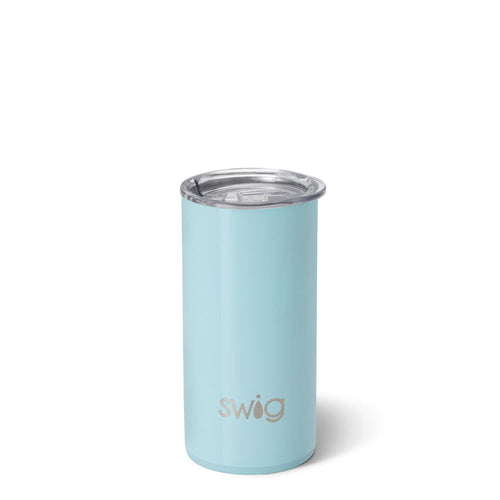 Shimmer Aquamarine Slim Tumbler (12oz)