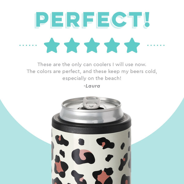 Swig Life customer review on 12oz Luxy Leopard Skinny Can Cooler - Perfect