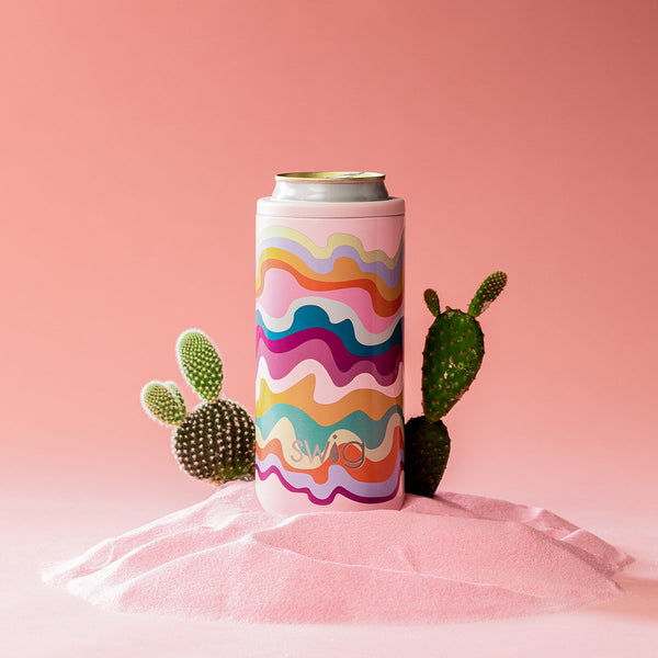 Sand Art Skinny Can Cooler (12oz)