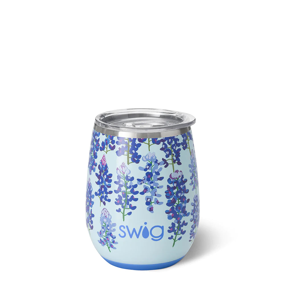 Swig Life Stemless Wine Cup - Boho Desert Insulated Stainless Steel - 14oz - Dishwasher Safe with A Non-Slip Base