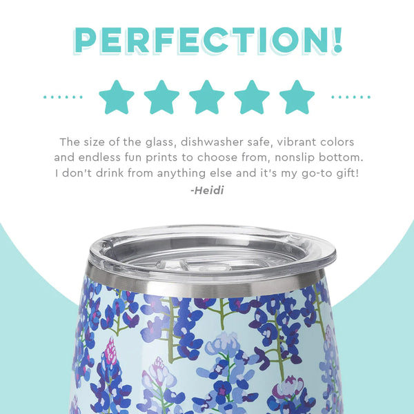 Swig Life customer review on 14oz Bluebonnet Stemless Wine Cup - Perfection