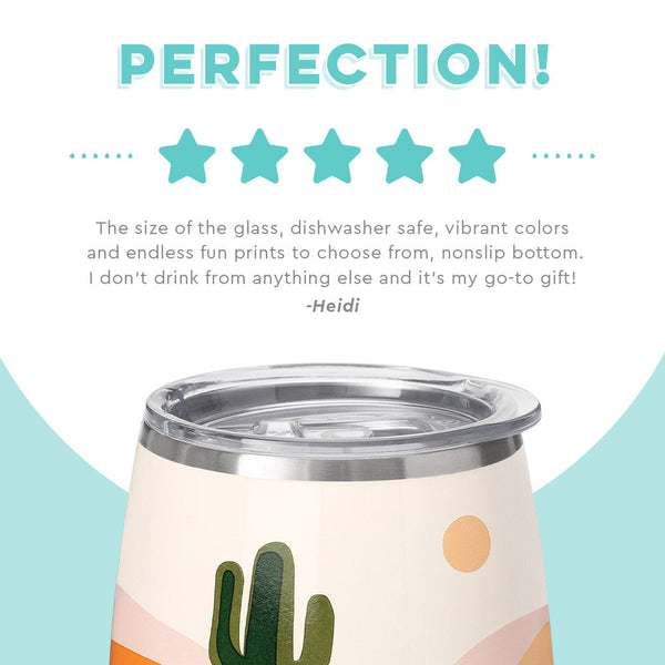 Swig Life customer review on 14oz Boho Desert Stemless Wine Cup - Perfection