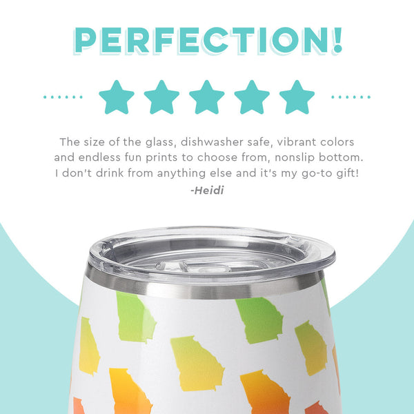 Swig Life customer review on 14oz Georgia Stemless Wine Cup - Perfection