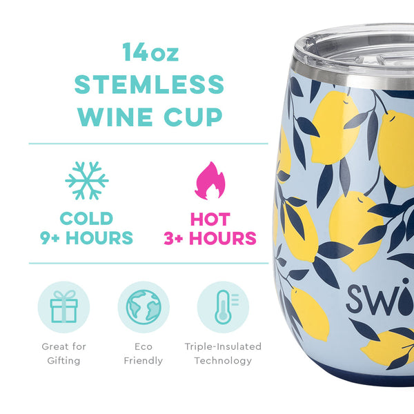 Limoncello Stemless Wine Cup (14oz)