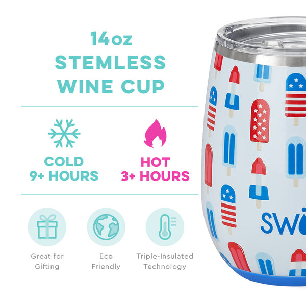 Rocket Pop Stemless Wine Cup (14oz)
