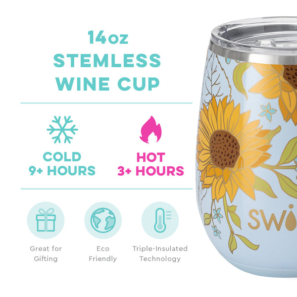 Sunkissed Stemless Wine Cup (14oz)