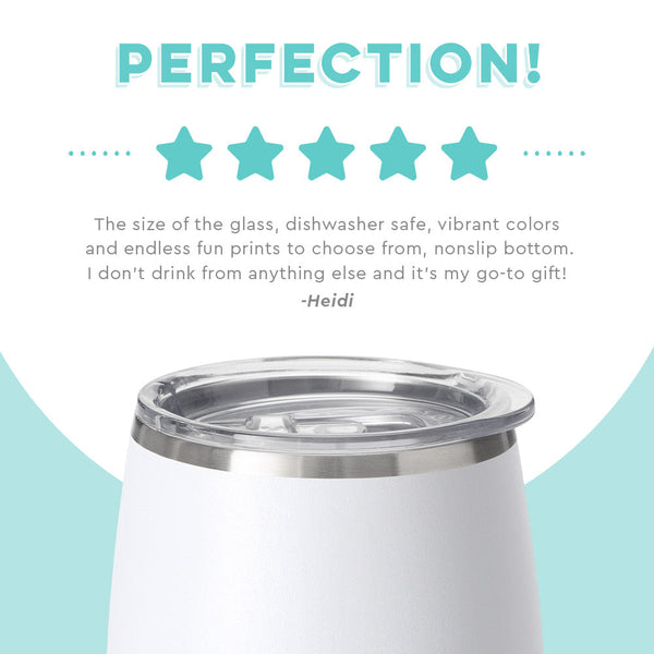 Swig Life customer review on 14oz White Stemless Wine Cup - Perfection