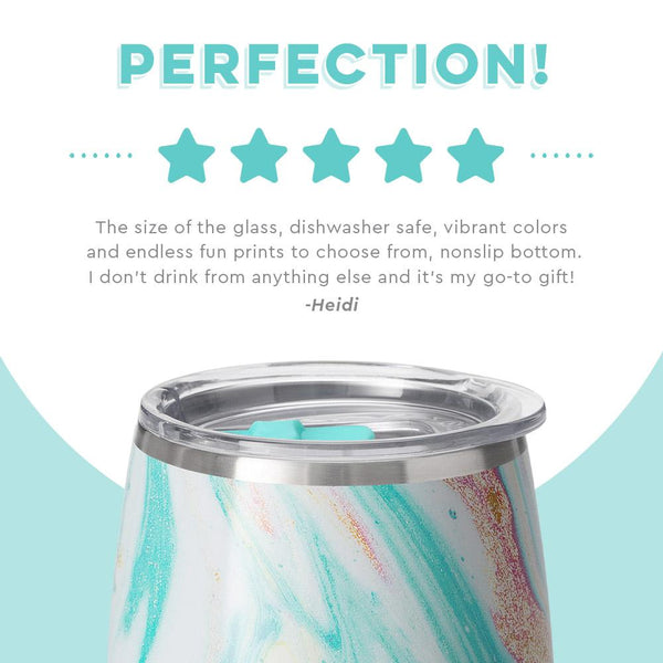Swig Life customer review on 14oz Wanderlust Stemless Wine Cup - Perfection