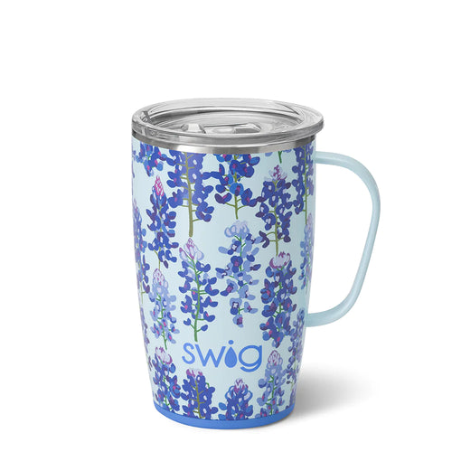 Swig Life 18oz Travel Mug with Handle and Lid, Cup Holder Friendly,  Dishwasher Safe, Stainless Steel, Triple Insulated Coffee Mug Tumbler  (Prickly Pear) 