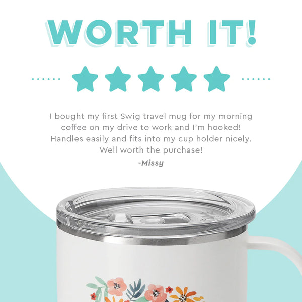Swig Life customer review on 18oz Honey Meadow with Initial D Travel Mug - Worth it