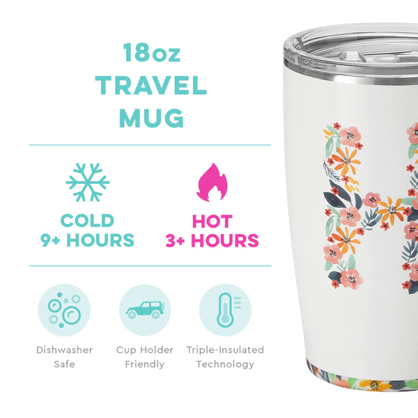 Honey Meadow Initial H Travel Mug (18oz)