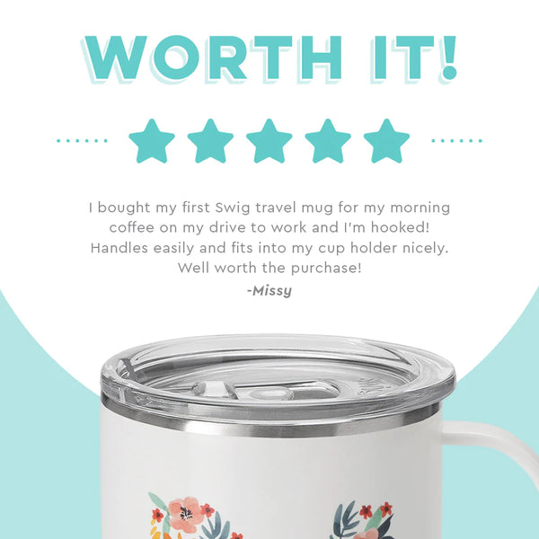 Honey Meadow Initial N Travel Mug (18oz)