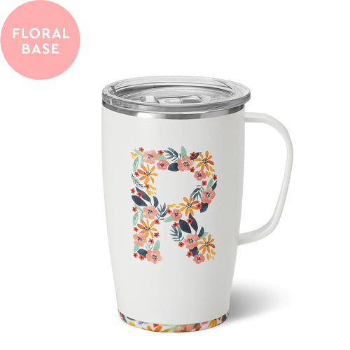 Honey Meadow Monogram "R" 18oz Travel Mug - Swig Life  