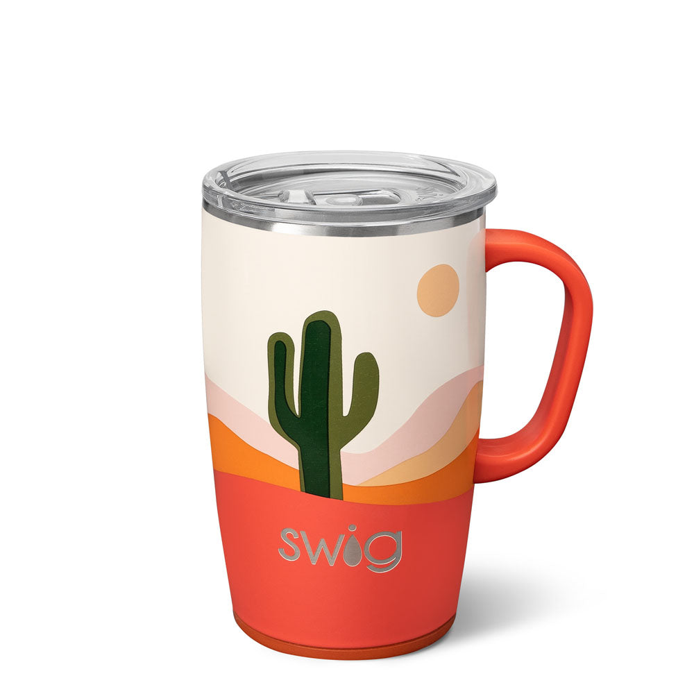 Swig Insulated Travel Mug 18 oz To Go Coffee Cup for Hot & Cold - Mardi  Graw