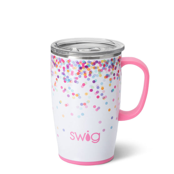 Confetti (18oz) Insulated Travel Mug with Handle - Swig Life