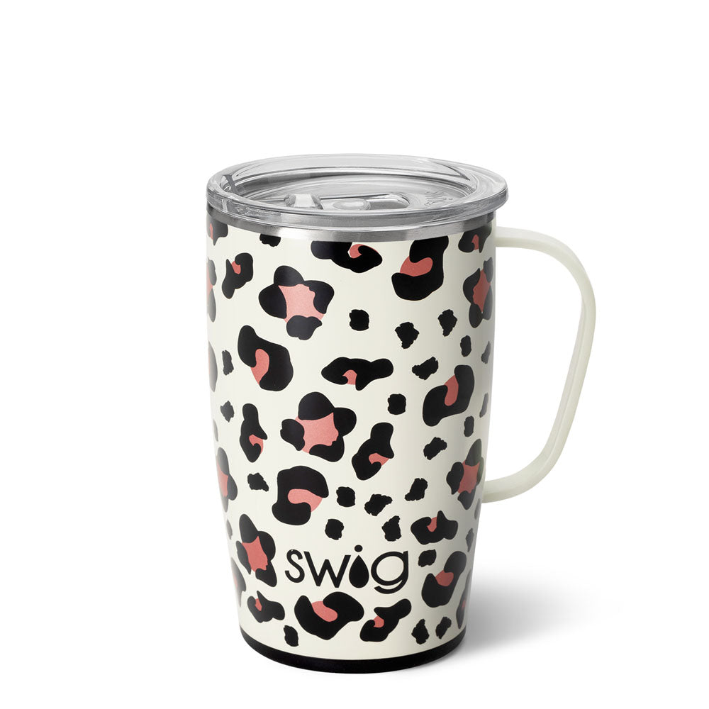 Cheetah Travel Mug 30oz With Handle 