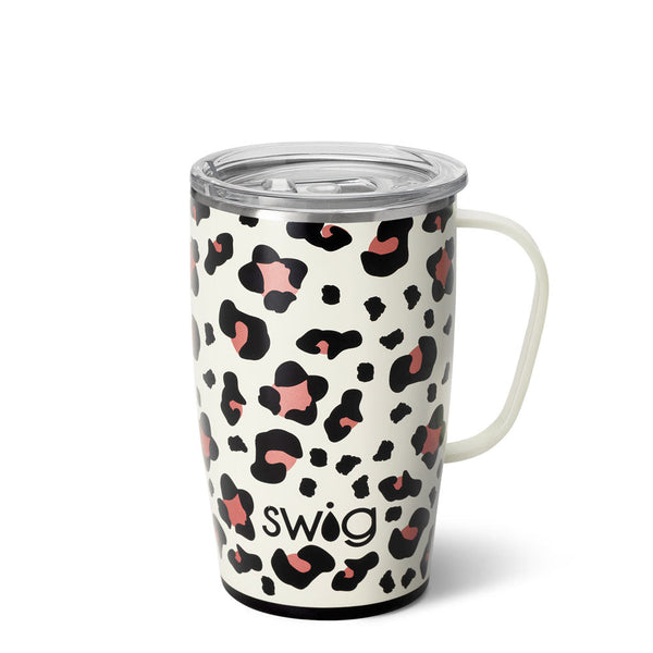 Swig Life 18oz Luxy Leopard Insulated Travel Mug with Handle