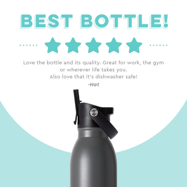 Grey Flip + Sip Bottle (20oz)