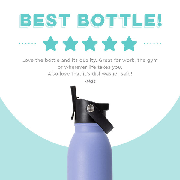 Swig Life customer review on 20oz Hydrangea Flip + Sip Bottle - Best bottle