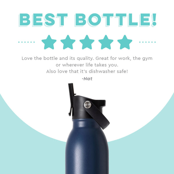 Swig Life customer review on 20oz Navy Flip + Sip Bottle - Best bottle