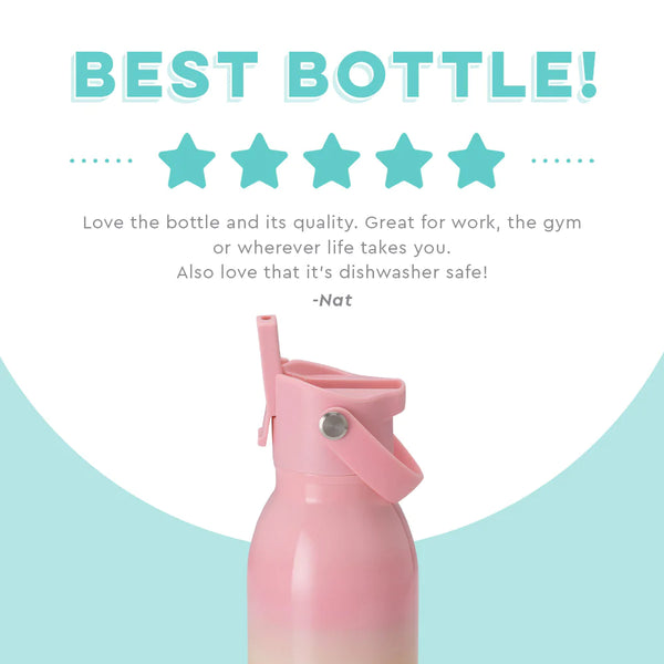 Over the Rainbow 20oz Flip + Sip Water Bottle - Swig Life 