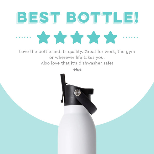 Swig Life customer review on 20oz White Flip + Sip Bottle - Best bottle
