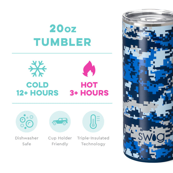 Cool Camo 20oz Insulated Tumbler - Swig Life 