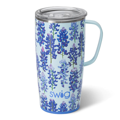 Swig Life 22oz Bluebonnet Insulated Travel Mug with Handle
