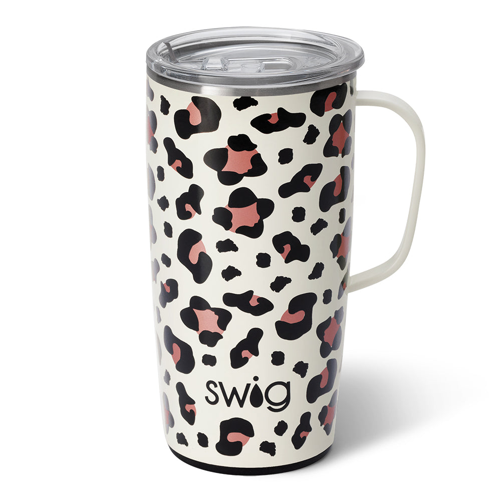 Swig Life 22oz Tall Travel Mug with Handle and Lid, Cup Holder