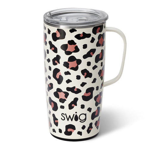 Swig Life 22oz Luxy Leopard Insulated Travel Mug with Handle