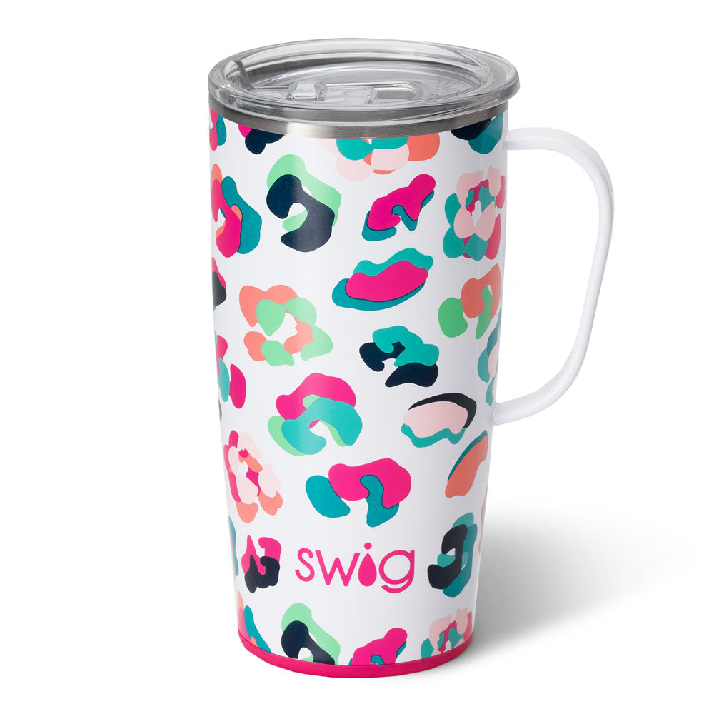 Swig Life 18oz Travel Mug with Handle and Lid, Cup Holder Friendly, Caliente