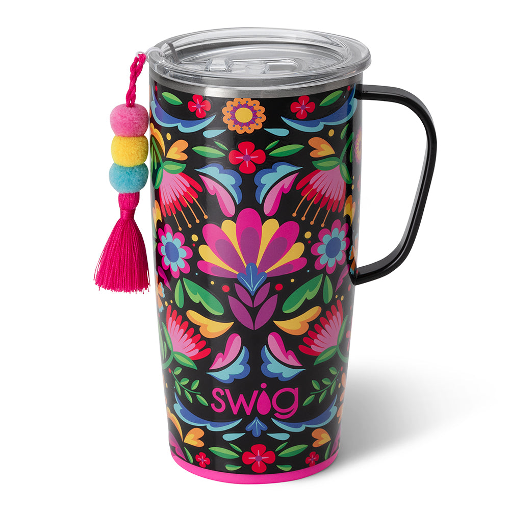 22oz Swig Travel Mug Insulated W/clear Lid and Handle, Personalized Gifts,  Laser Engraving, Mug, Swig, Coffee Lovers 