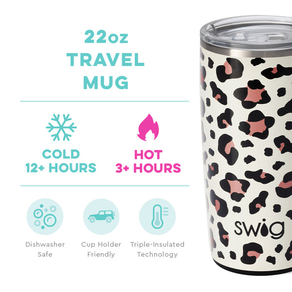 Don't Hurry Be Happy - Beige Stainless Steel Travel Tumbler