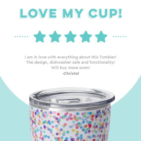 Swig Life customer review on 32oz Confetti Tumbler - Love my cup