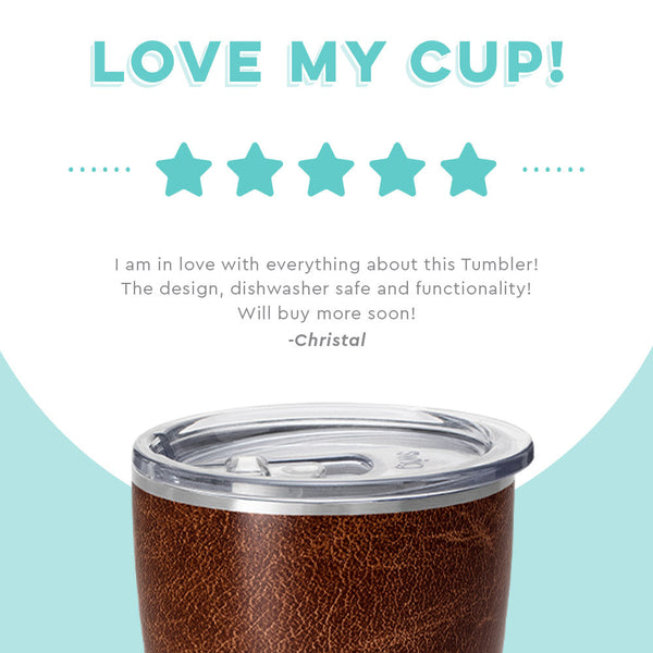 Swig Life customer review on 32oz Leather Tumbler - Love my cup