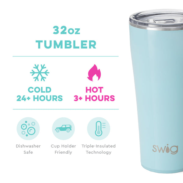 Shimmer Aquamarine Tumbler (32oz)