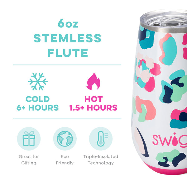 Party Animal Stemless Flute (6oz)